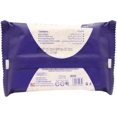 Cool & Cool Travelling Wipes